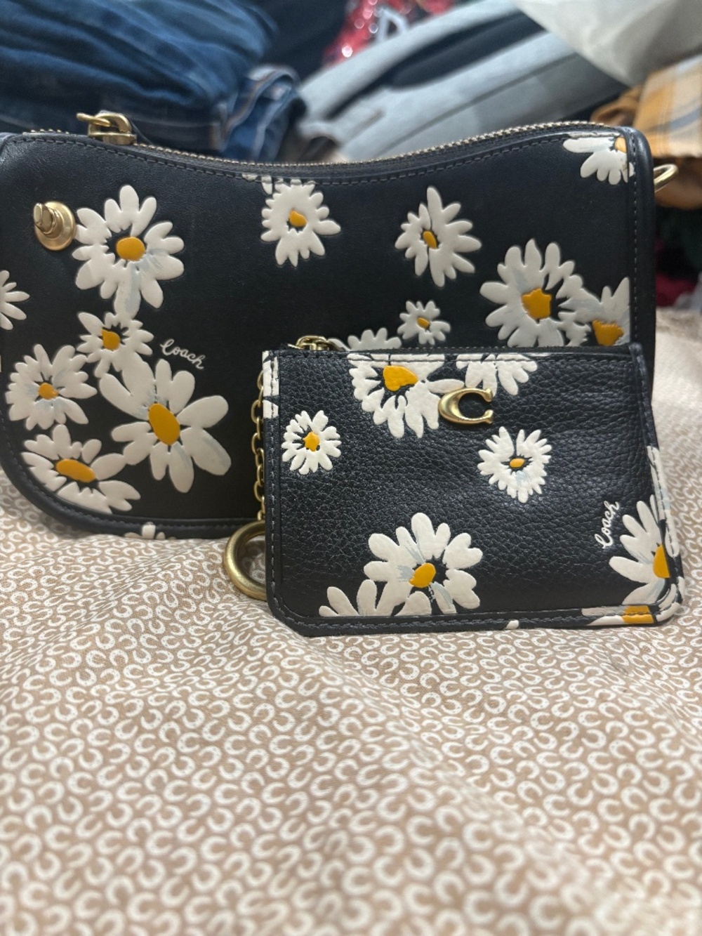 Coach swinger 20 Floral print w/ wallet